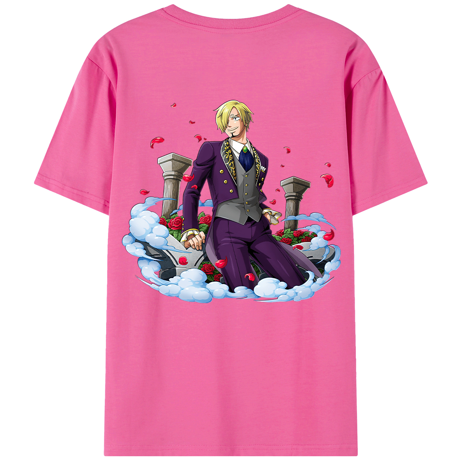 （画像用） ワンピース サンジ ONE PIECE Sanji レディース半袖Tシャツ(バックプリント)